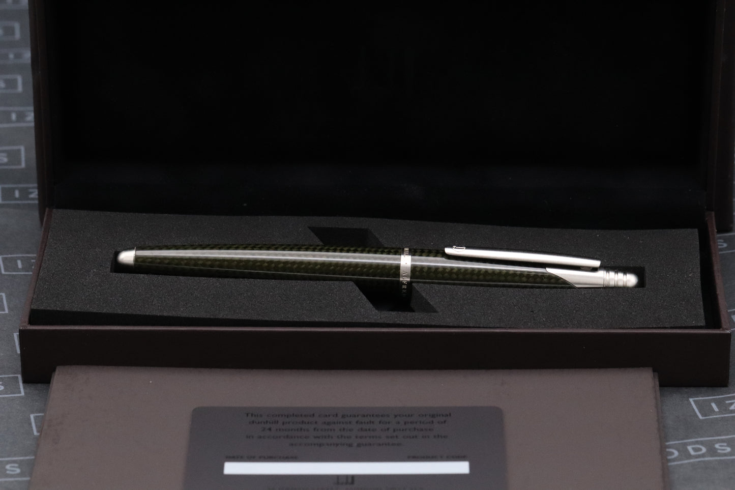 Dunhill AD2000 Carbon Fibre Fountain Pen - NEVER INKED