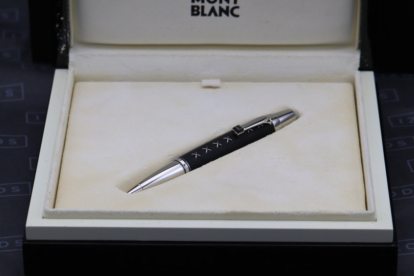 Montblanc Boheme Jewels Black Sharkskin Leather Ballpoint Pen