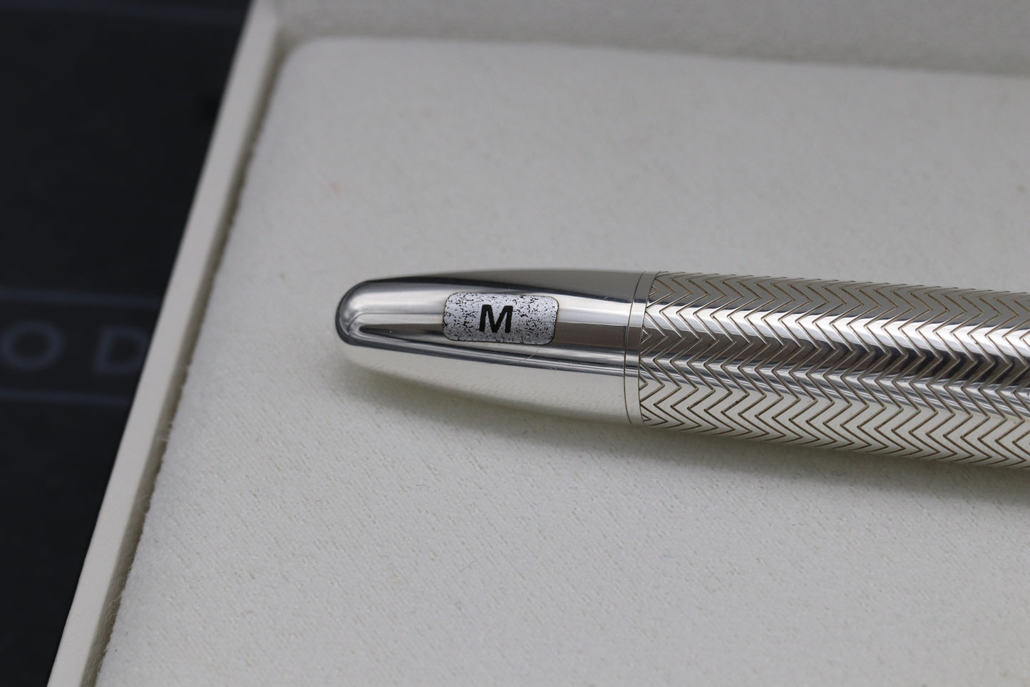 Montblanc Meisterstuck 146 LeGrand Silver Barley Diamond Fountain Pen - UNUSED