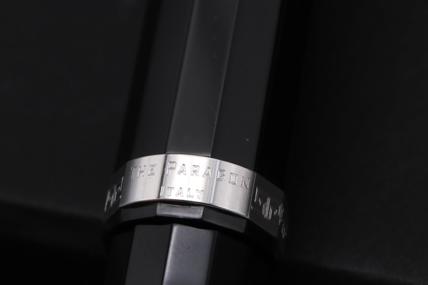 Omas New Style Paragon Black Sterling Silver Fountain Pen