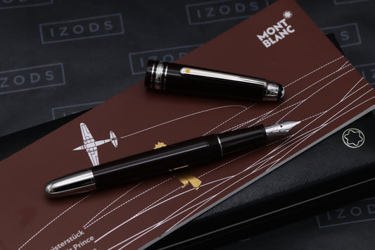 Montblanc Meisterstuck Classique Le Petit Prince Aviator Fountain Pen - Rare Factory Error Upside Down Cap Ring