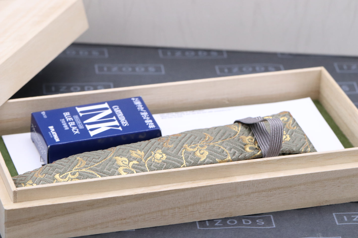 Nakaya Portable Cigar Heki-tamenuri Fountain Pen - Broad Nib - DIPPED