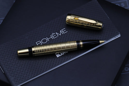 Montblanc Boheme Citrine Gold Plated Rollerball / Fineliner Pen - UNUSED