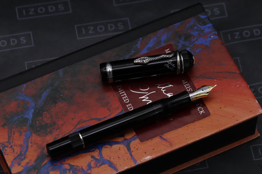 Montblanc Writers Edition Agatha Christie Sterling Silver Fountain Pen - Medium Nib