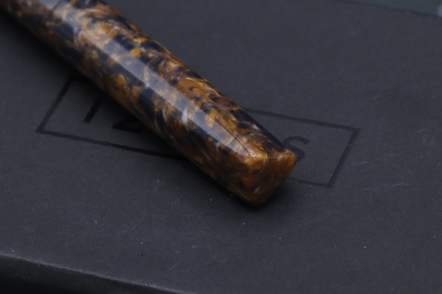 Newton Prospector OMAS Saffron Celluloid Fountain Pen - OMAS Jerusalem Nib