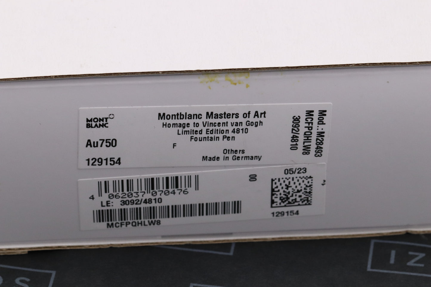 Montblanc Masters of Art Vincent Van Gogh Fountain Pen - SEALED