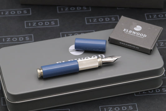 Elbwood PocketMaster Silver Ebonite LE50 Fountain Pen - 18k Fine Nib