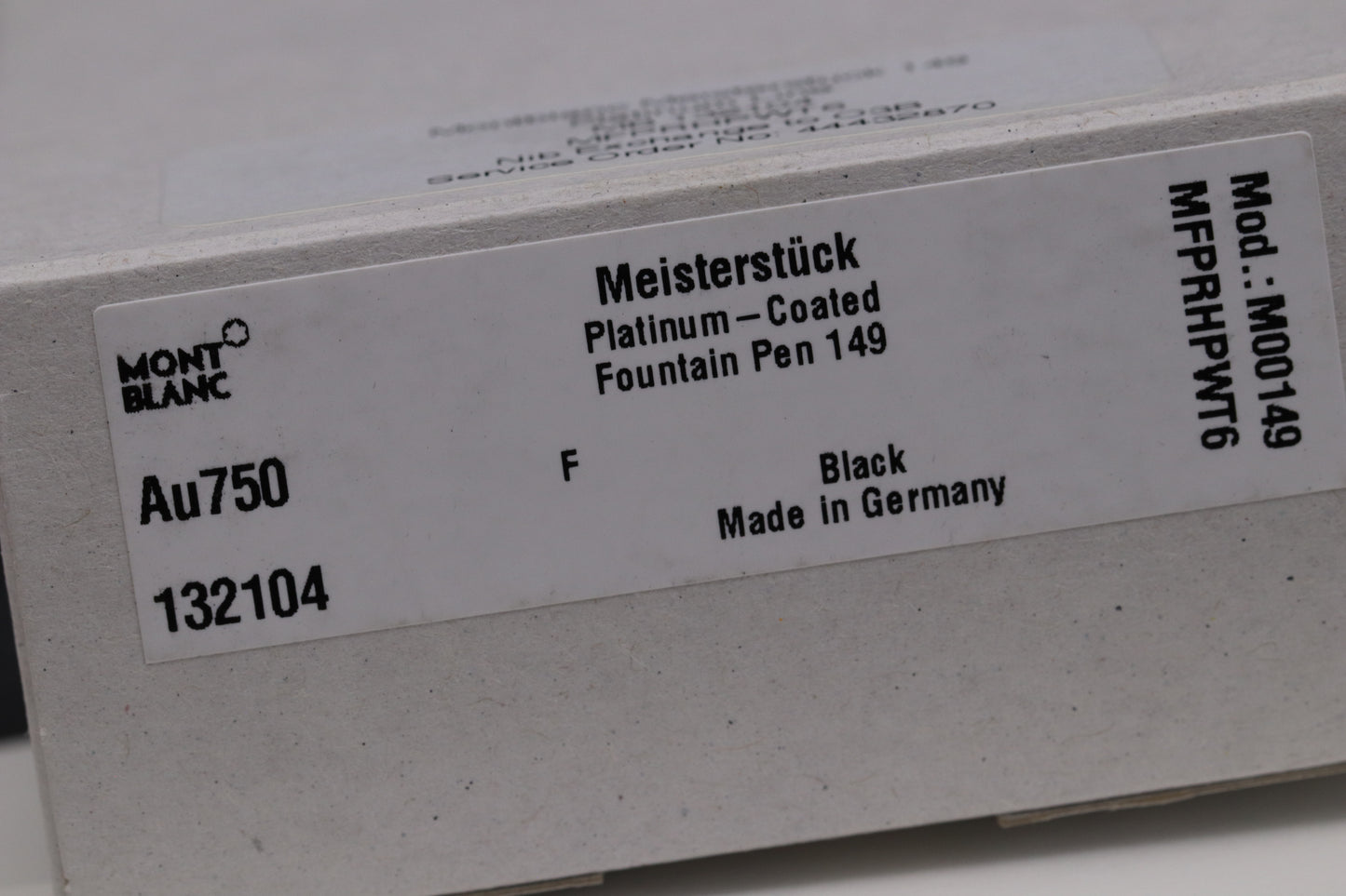 Montblanc Meisterstuck 149 Platinum-Coated Fountain Pen - Rare O3B Nib - UNUSED