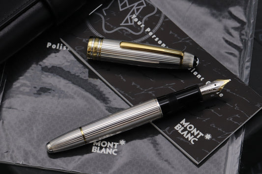 Montblanc Meisterstück 147 Traveller Sterling Silver Fountain Pen - OBB Nib
