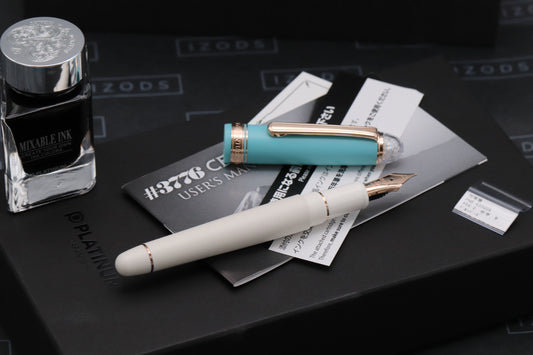 Platinum #3776 Century Shape of Heart Bluebird LE2000 Fountain Pen - UNUSED