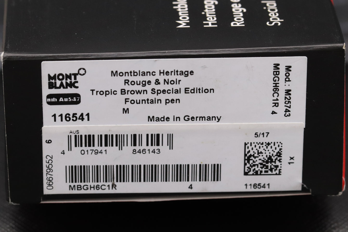Montblanc Heritage Rouge et Noir Tropic Brown SE Fountain Pen