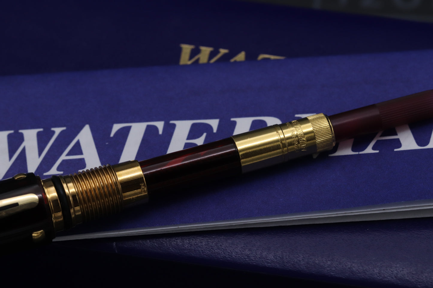 Waterman Edson Ruby Red Fountain Pen - EF Nib