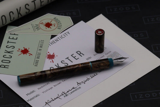 Rockster Pens Hedonist No.5 1111 Vintage Brown Cellulose Fountain Pen image 1