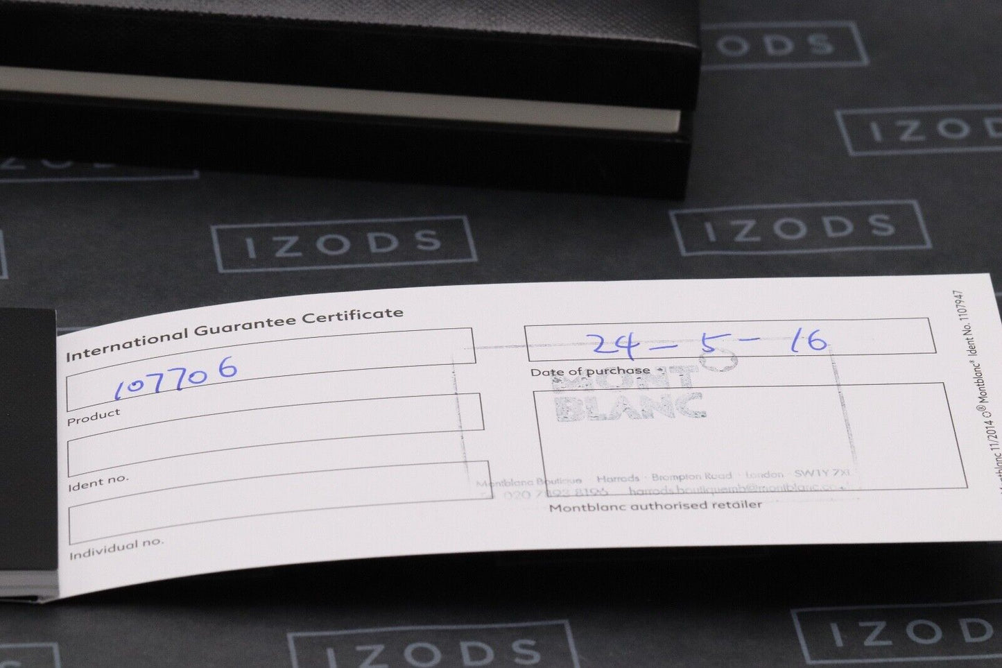 Montblanc Meisterstück 114 Mozart Platinum Coated Fountain Pen - UNUSED image 6