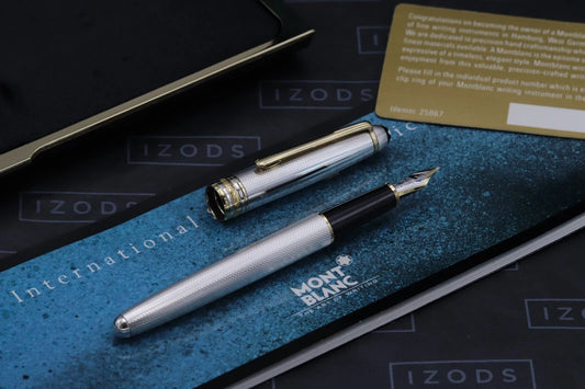 Montblanc Meisterstuck Classique Barley Sterling Silver Fountain Pen - 1991-92 image 1