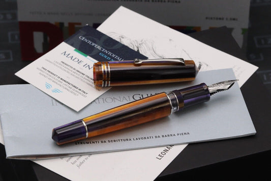 Leonardo MZG 2.0 Sea Anemone Fountain Pen - #6 14k Medium La Fenice Nib image 1