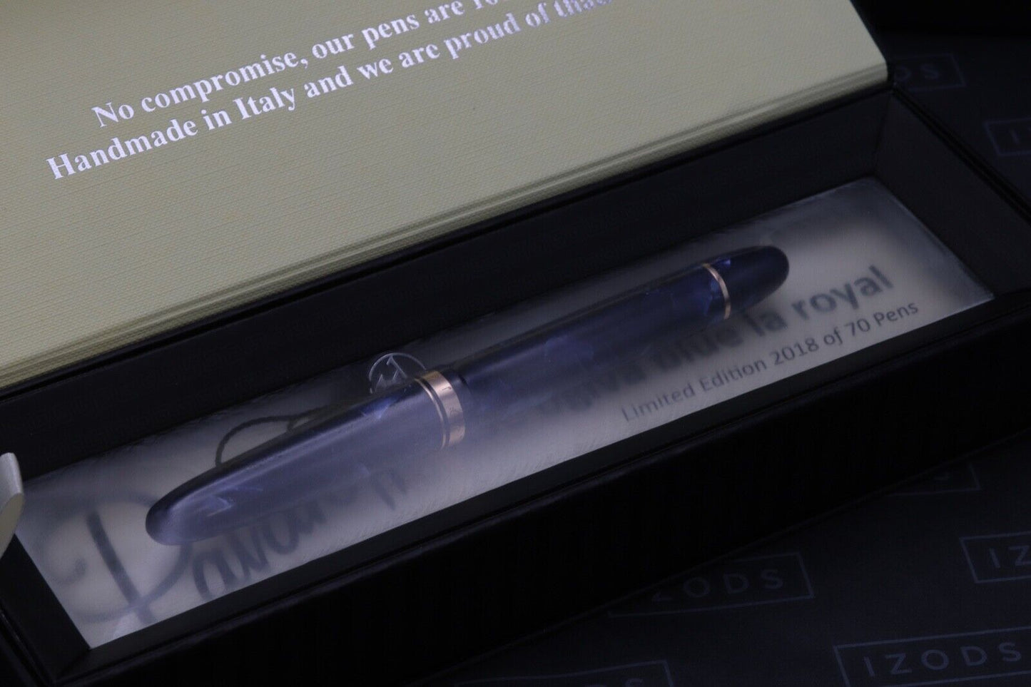 ASC Pavarotti 2018 Ogiva Blue La Royale LE Music Nib Fountain Pen - DIPPED image 5