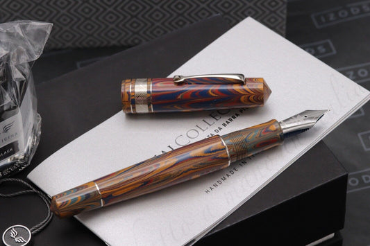 Leonardo Momento Zero Grande Sombrero 1/1 Ebonite Fountain Pen - #8 Nib image 1