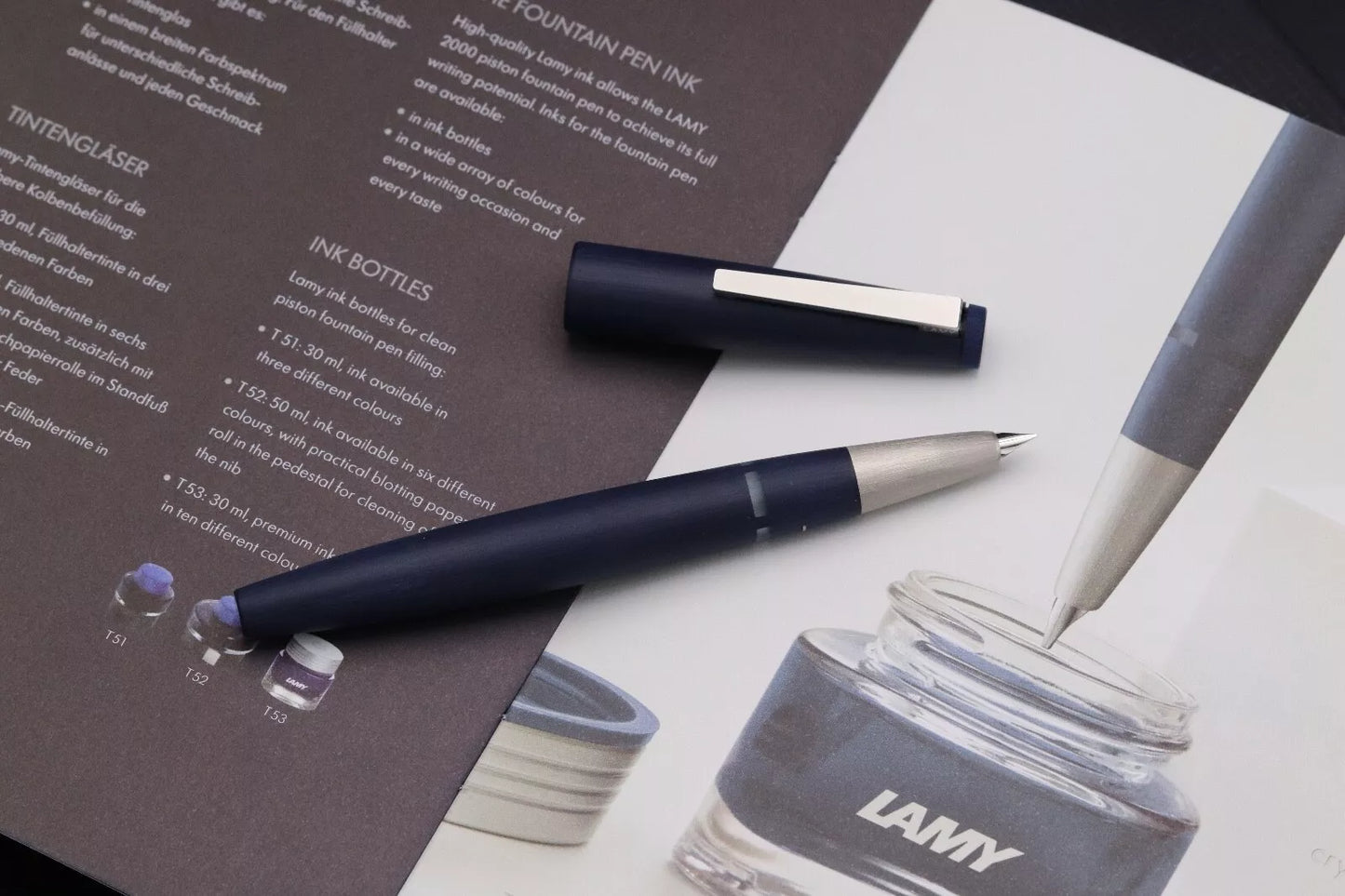 Lamy 2000 Bauhaus Blue Limited Edition Fountain Pen – UNUSED image 9