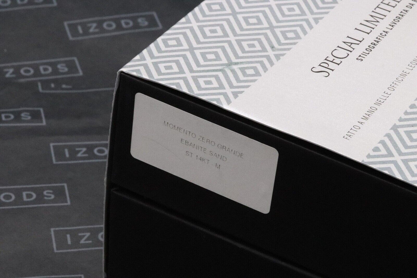 Leonardo Momento Zero Grande Sand Ebonite LE16 Fountain Pen - #8 Nib - UNUSED image 8