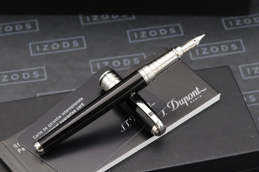 S.T. Dupont Olympio Black Lacquer Fountain Pen image 1