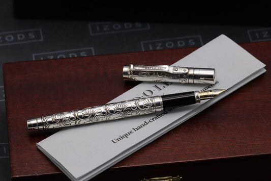 Yard-O-Led Viceroy Standard Victorian Sterling Silver Fountain Pen image 1