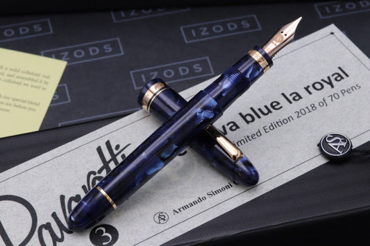 ASC Pavarotti 2018 Ogiva Blue La Royale LE Music Nib Fountain Pen - DIPPED image 1