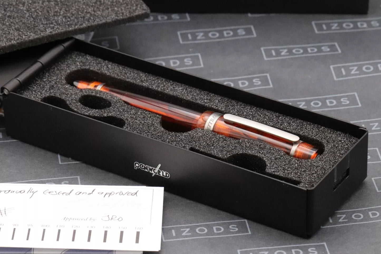 Conid Bulkfiller Kingsize Wild Tiger Titanium Fountain Pen - #8 14k EF Nib image 8