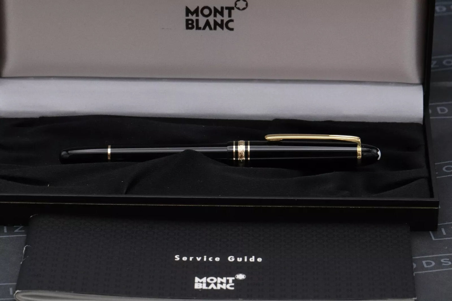 Montblanc Meisterstuck 145 Classique Gold Coated Fountain Pen - NEVER INKED image 7