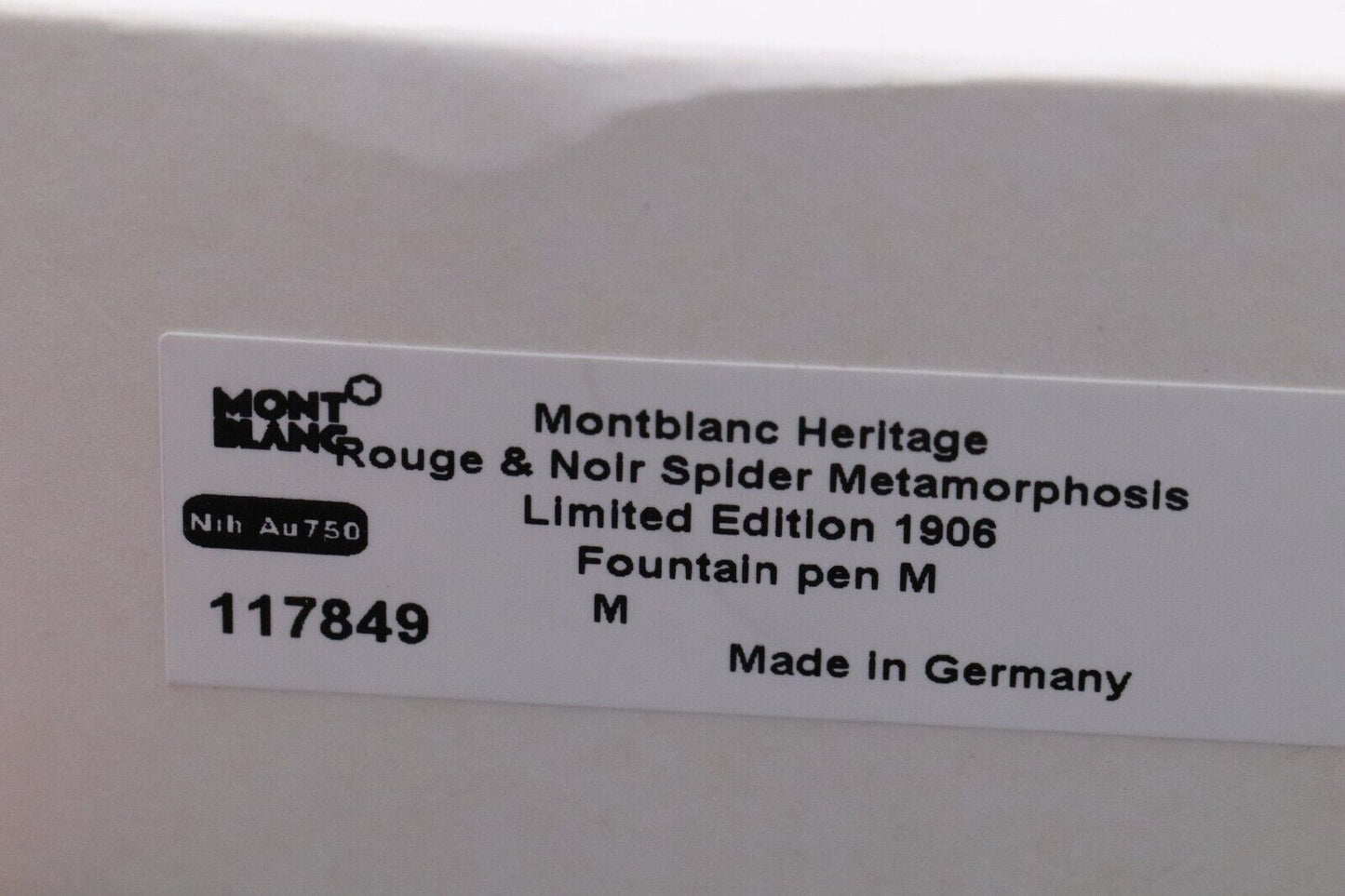 Montblanc Heritage Rouge et Noir Metamorphosis LE1906 Fountain Pen - UNUSED image 8