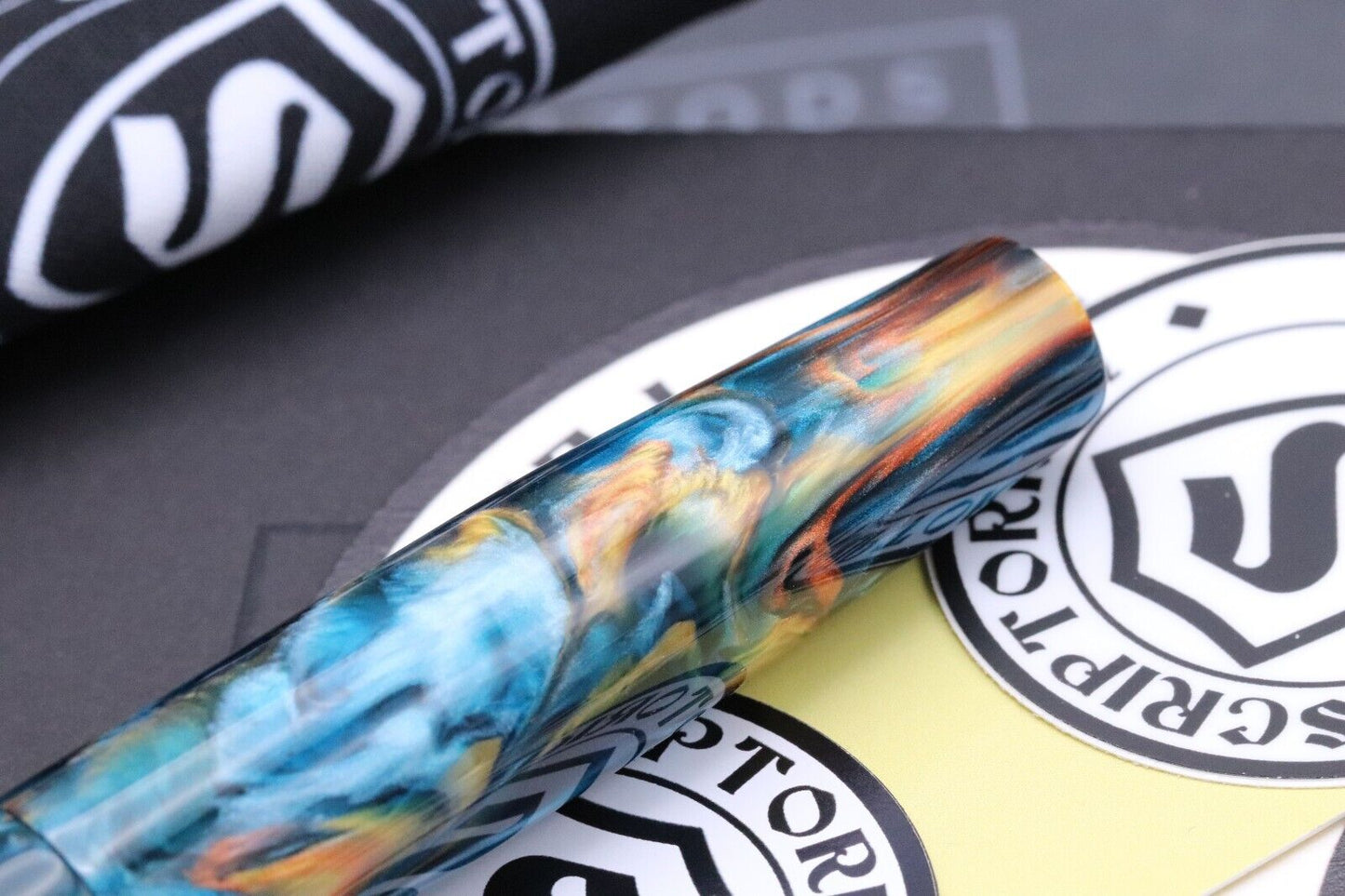 Scriptorium Idyll Dupras Twilight Cenote Fountain Pen - 1.5 Stub image 6