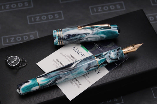 Leonardo Momento Zero Grande Navagio Korean Red Gold LE Fountain Pen - UNUSED image 1