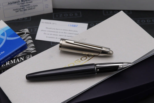 Waterman Edson Diamond Black Fountain Pen image 1