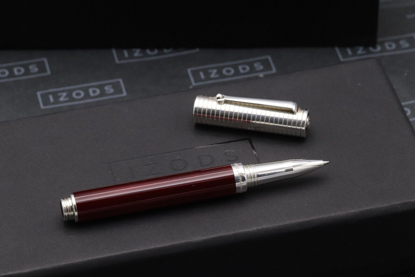 Montegrappa Espressione Duetto Silver Red Rollerball Pen image 1