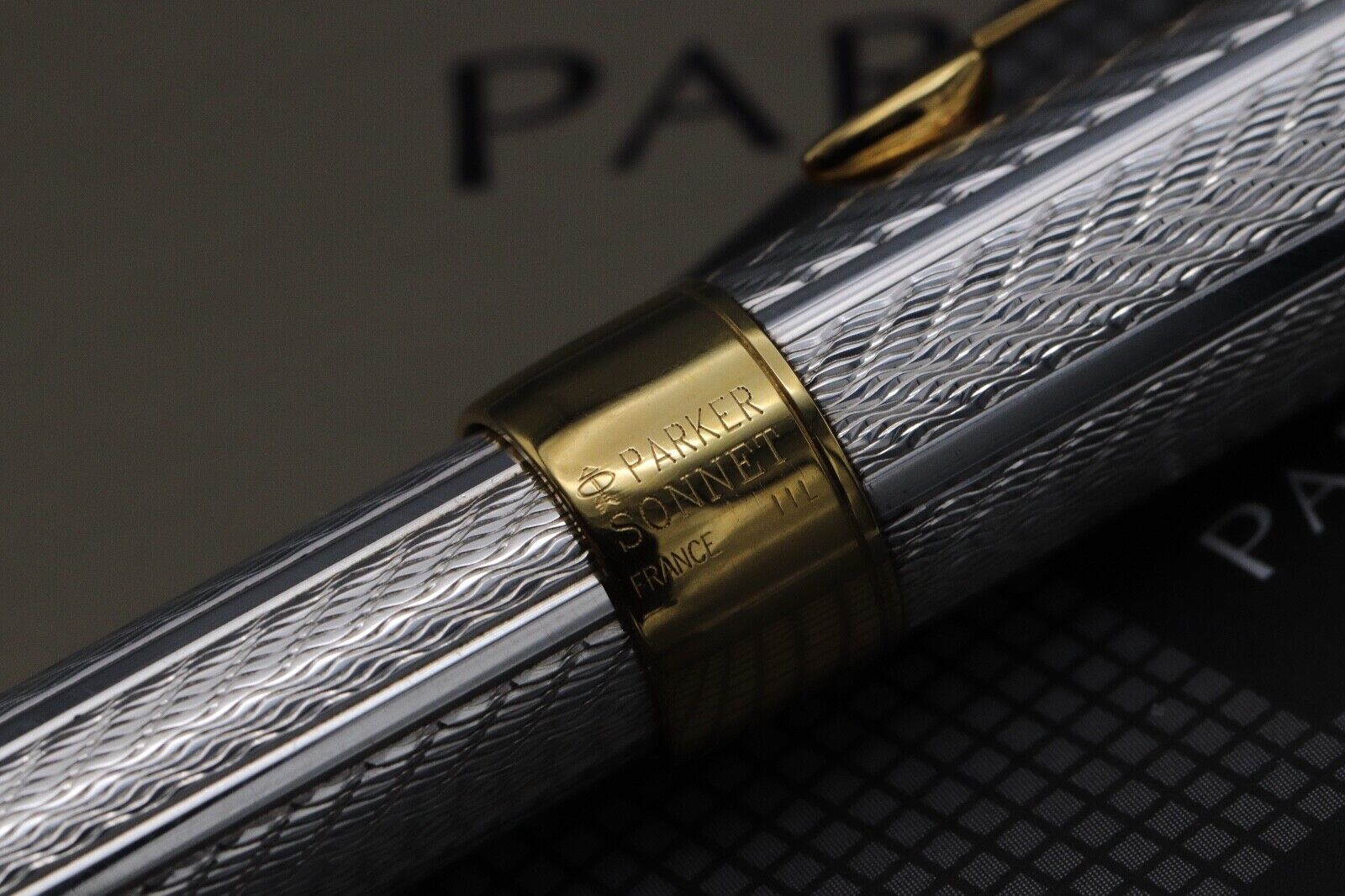 Parker Sonnet Fougere Sterling Silver Fountain Pen - 1993 image 3