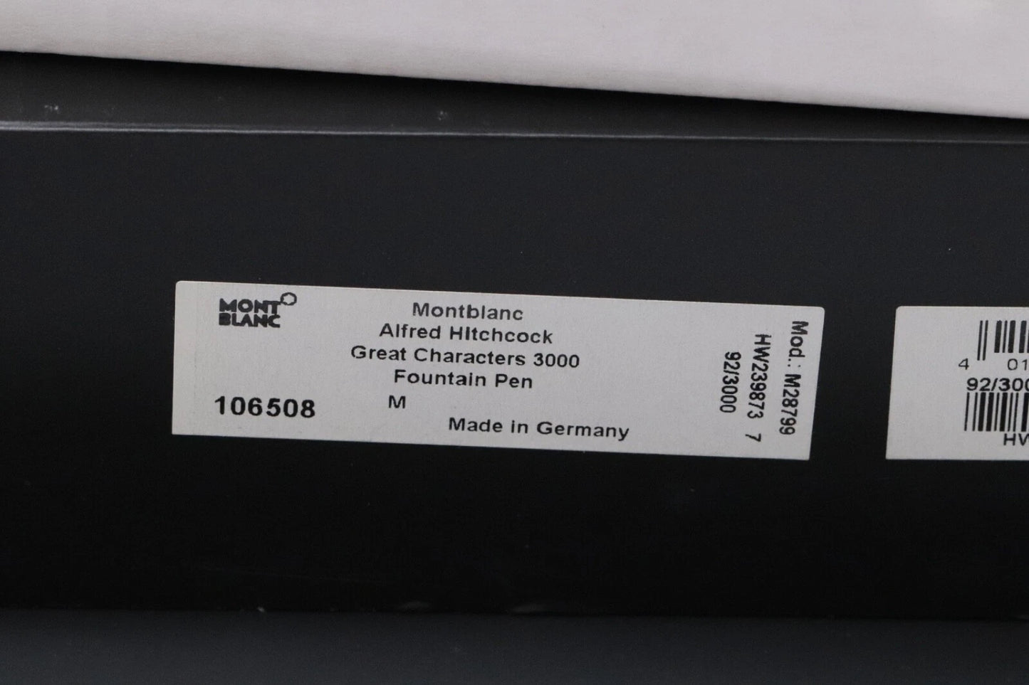 Montblanc Great Characters Alfred Hitchcock 3000 Fountain Pen – SEALED - Number 92 image 3