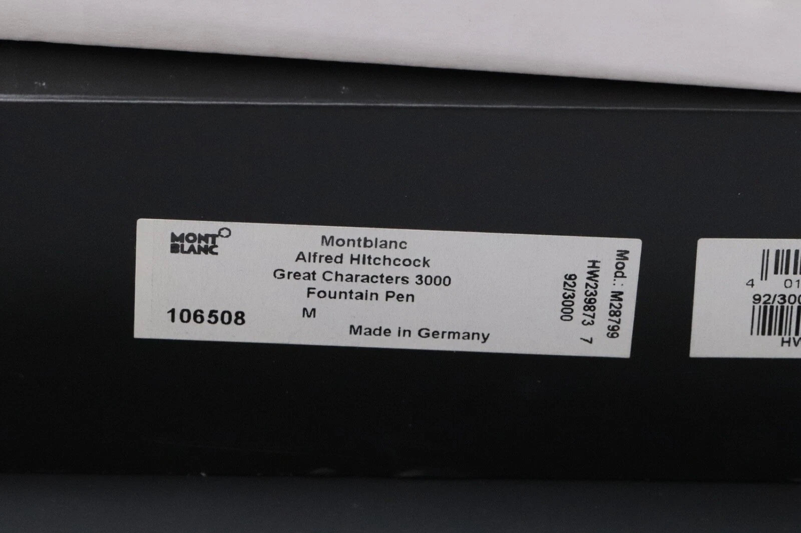 Montblanc Great Characters Alfred Hitchcock 3000 Fountain Pen – SEALED - Number 92 image 3