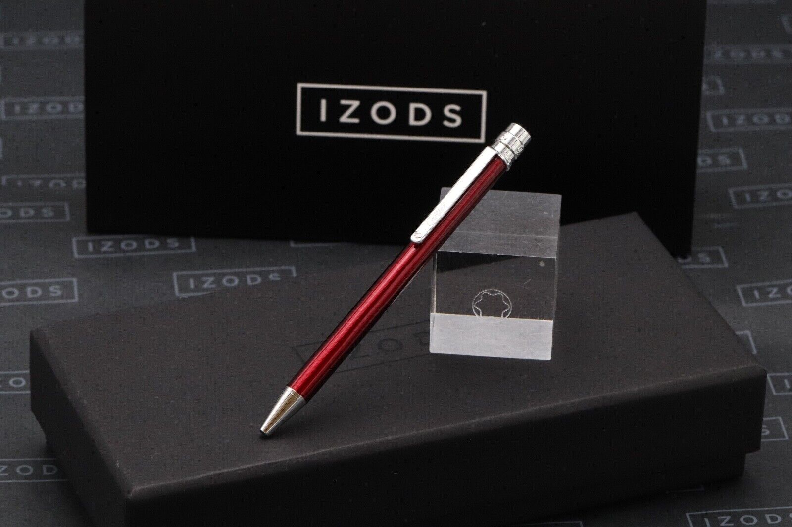 Cartier Santos de Cartier Burgundy Ballpoint Pen image 0