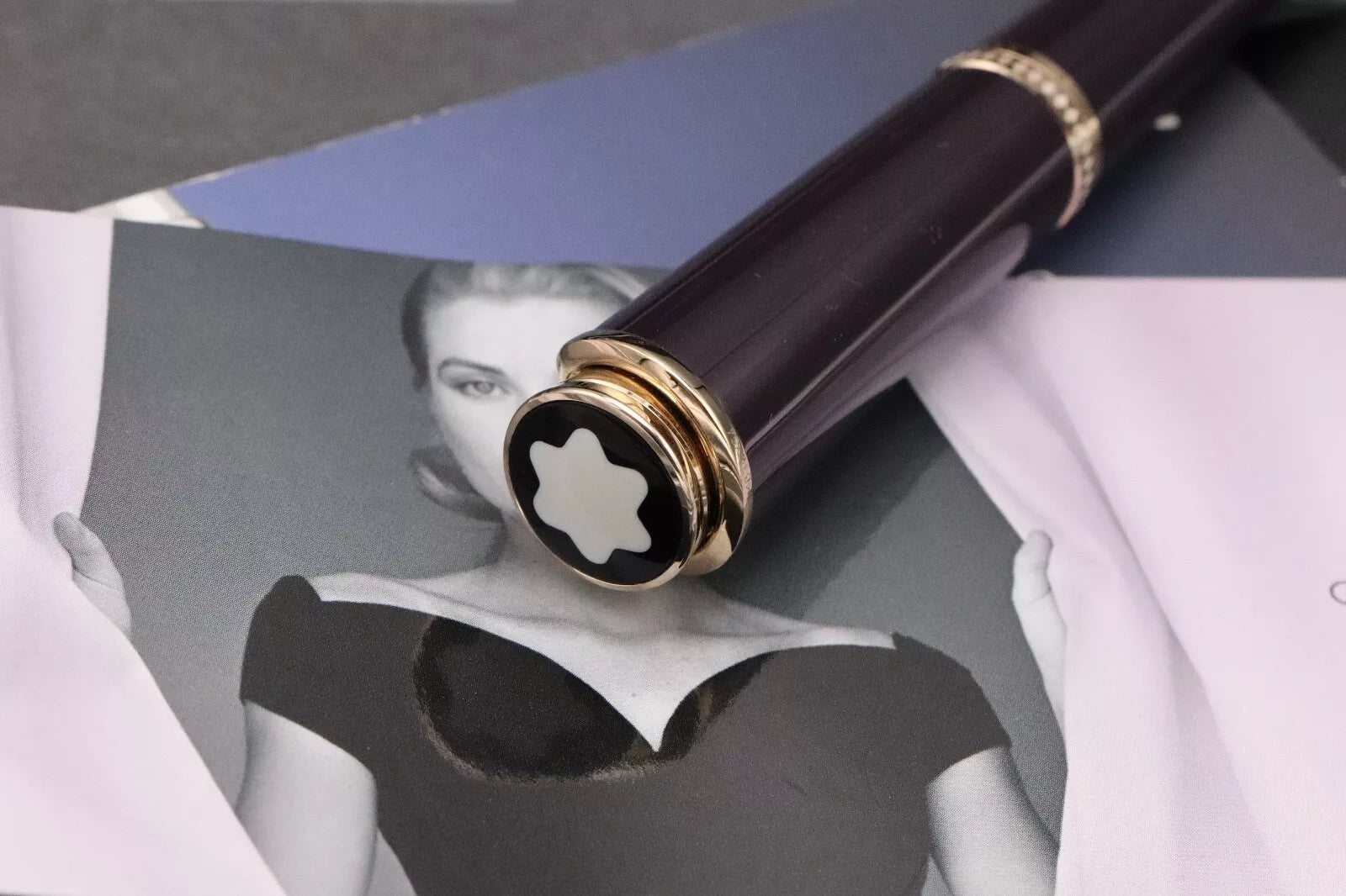 Montblanc Princesse Grace de Monaco Purple Ballpoint Pen image 5