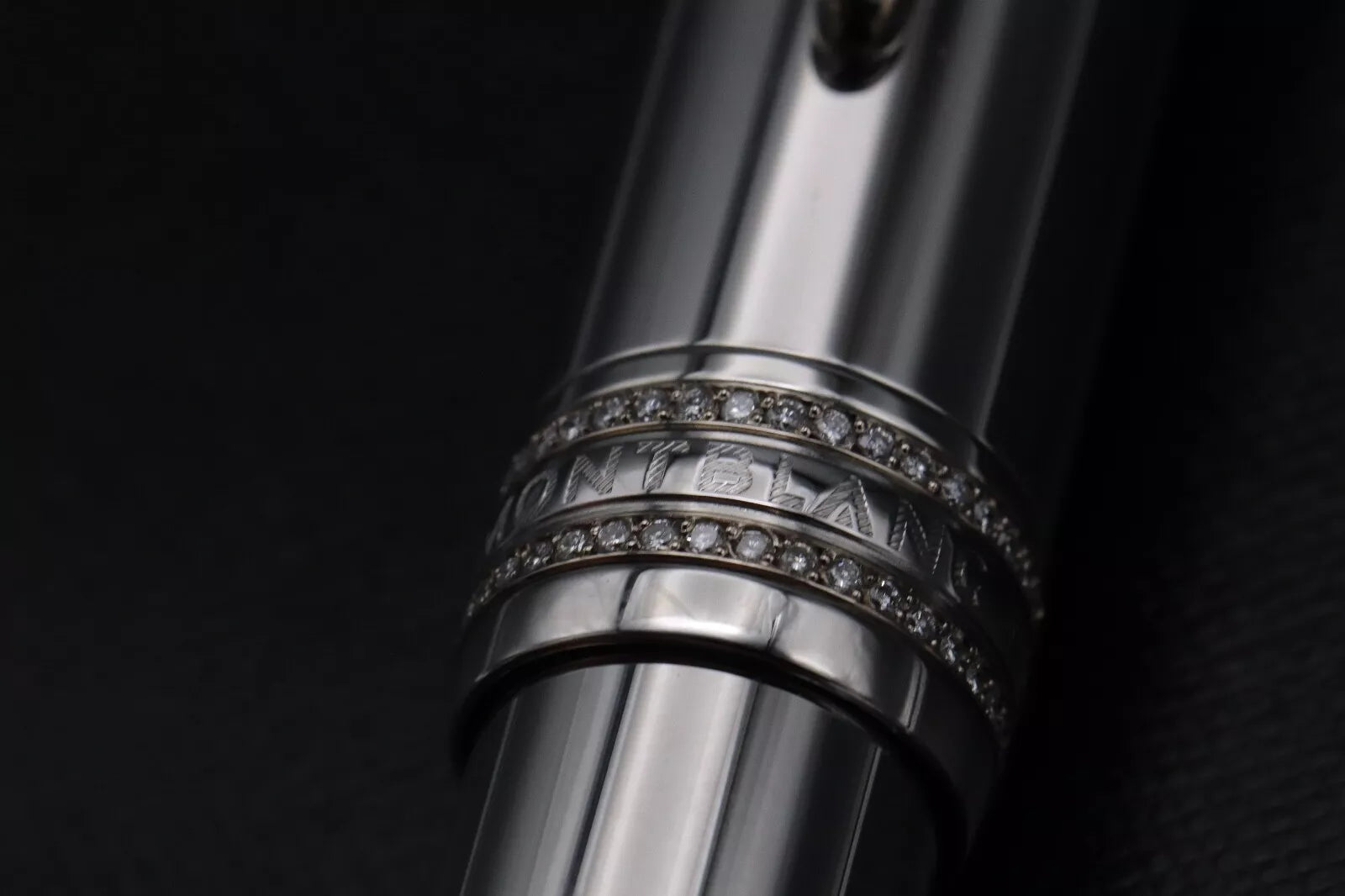 Montblanc Meisterstuck 146 LeGrand Royal Steel Diamond Fountain Pen image 5