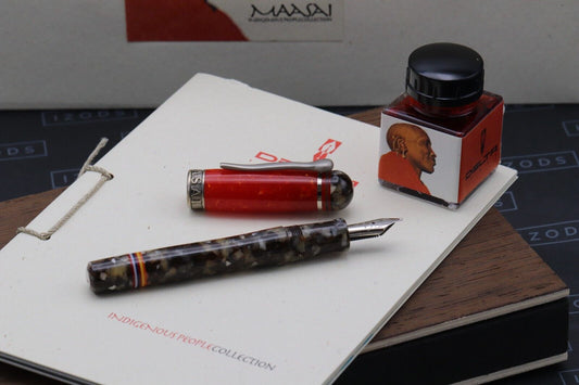 Delta Indigenous People Maasai Silver LE1880 Fountain Pen - UNUSED - Broad Nib image 0