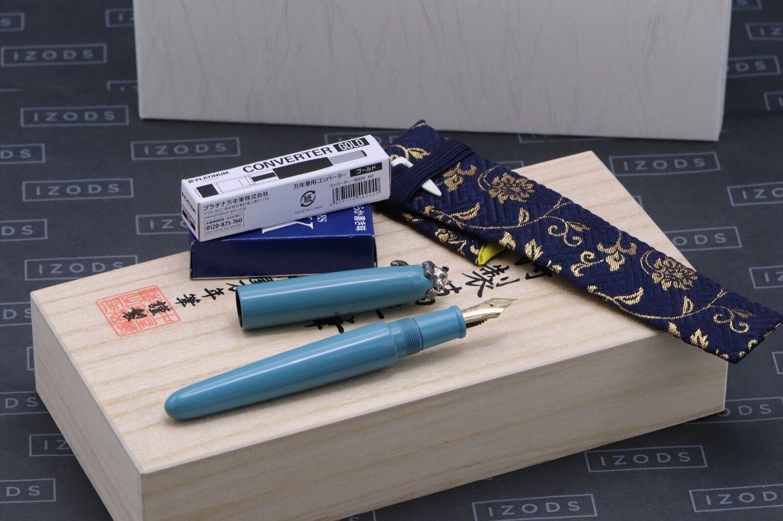 Nakaya Portable Writer Ama-iro Fountain Pen with Panda Stopper - UNUSED SF Nib image 0