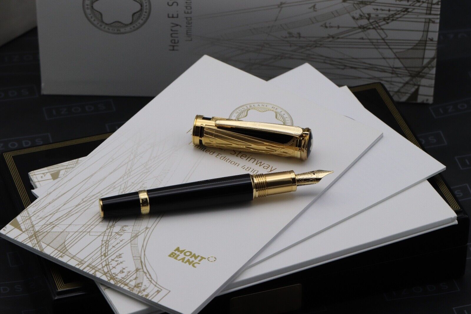 Montblanc Patron Of Art Henry E. Steinway 4810 Fountain Pen - NEVER INKED image 0