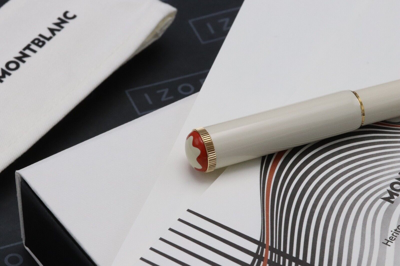 Montblanc Heritage Rouge et Noir Baby Ivory-Coloured Rollerball Pen - UNUSED image 4