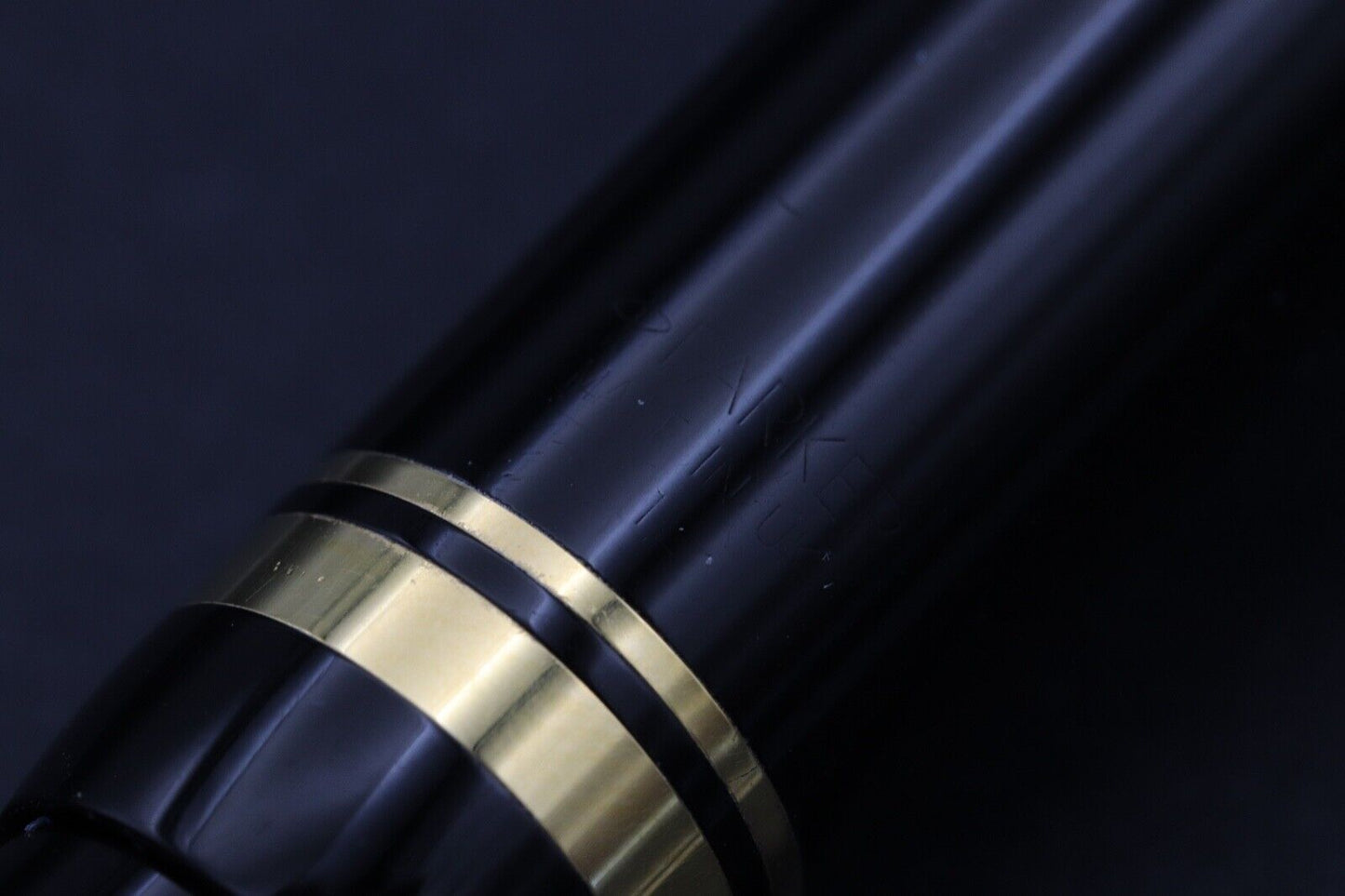 Parker Duofold Centennial Black Gold Trim Fountain Pen - MK1 1988 image 6