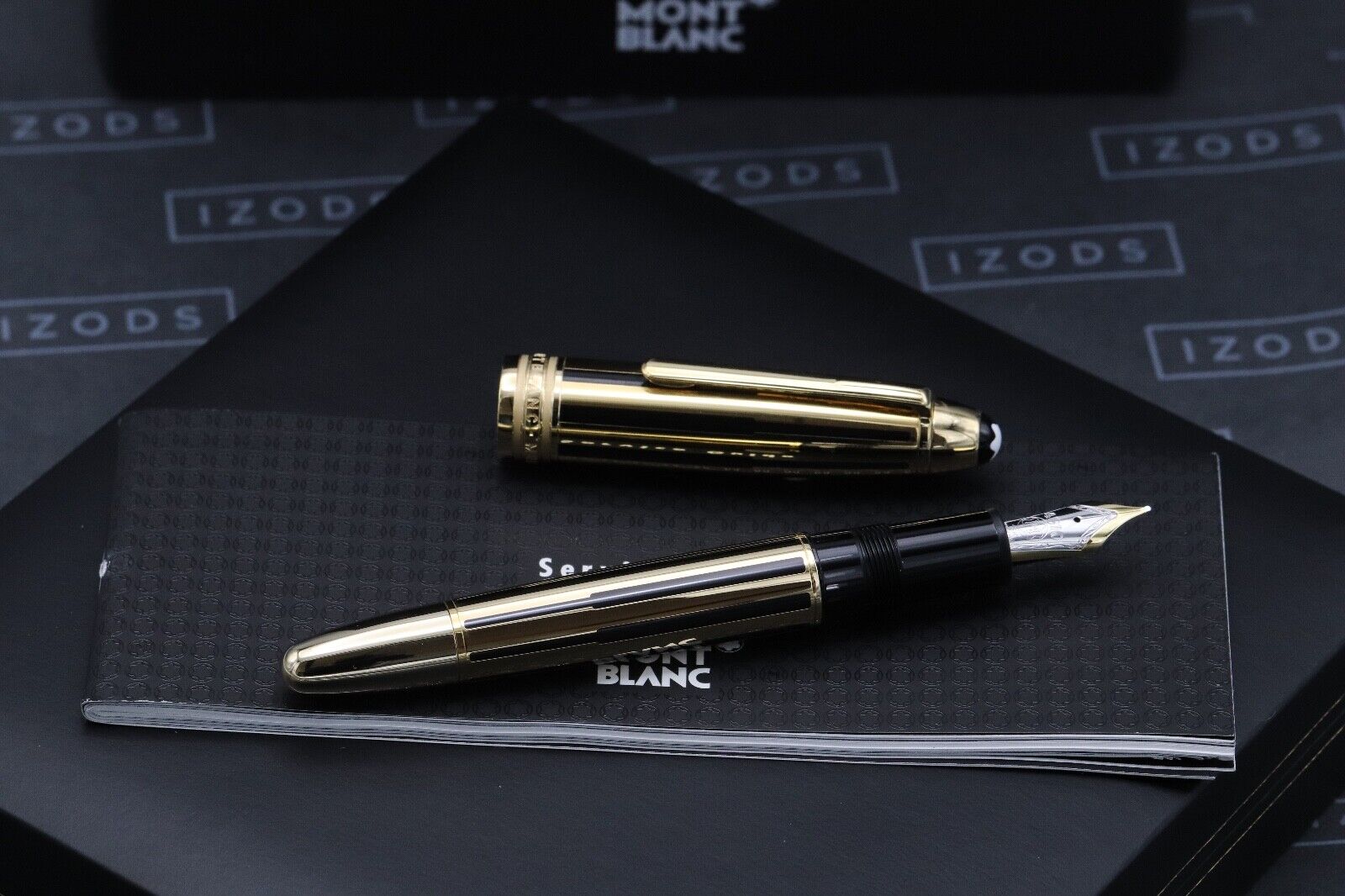 Montblanc Meisterstuck 146 LeGrand Black Gold Solitaire Fountain Pen - UNUSED image 1