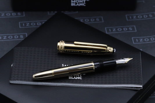 Montblanc Meisterstuck 146 LeGrand Black Gold Solitaire Fountain Pen - UNUSED image 1