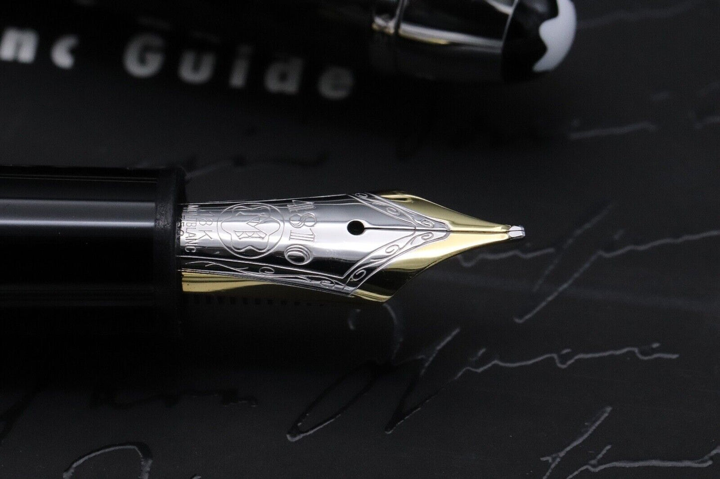 Montblanc Meisterstuck 146 LeGrand Carbon Steel Fountain Pen - OB Nib image 2