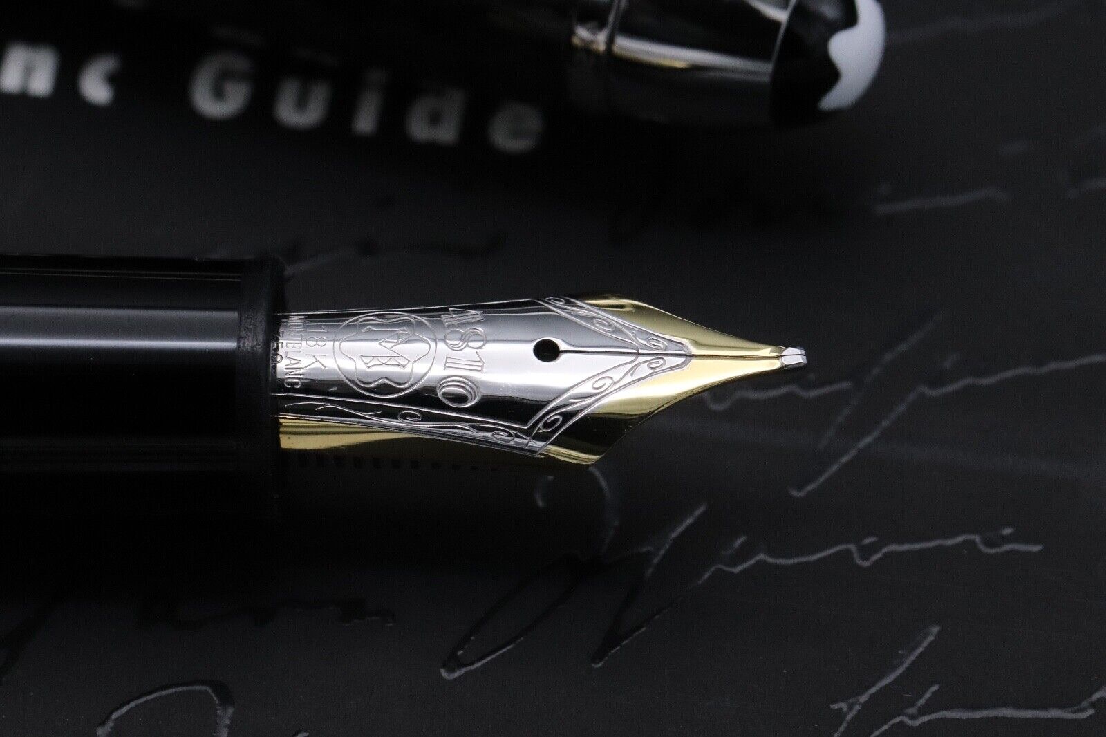 Montblanc Meisterstuck 146 LeGrand Carbon Steel Fountain Pen - OB Nib image 2