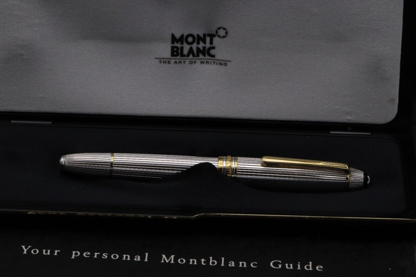 Montblanc Meisterstück 146 LeGrand Sterling Silver Pinstripe Fountain Pen image 9